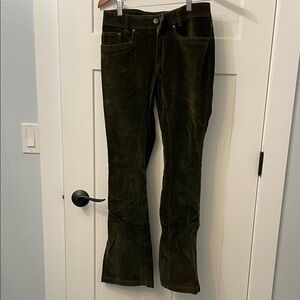 Royal Robbins Dark Olive Flare Corduroys